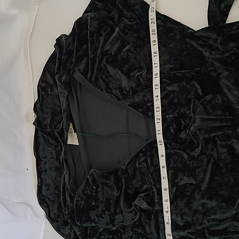 Victoria's Secret Robe Crushed Velvet Wrap Size M-L Emerald Green Moody - Picture 10 of 10
